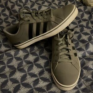 Adidas Tennis Shoes Grey and Black 9 1/2